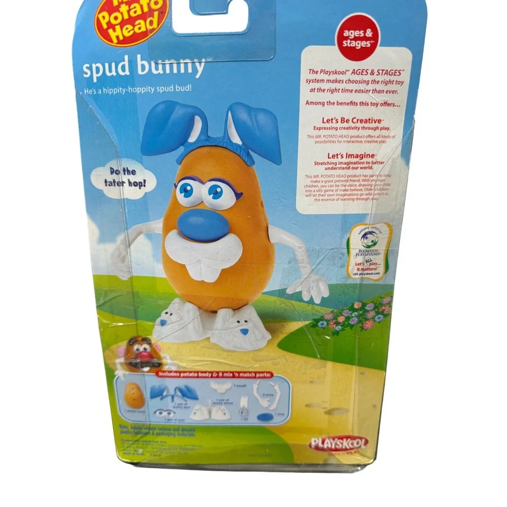Playskool Mr Potato Head Spud Bunny Easter Toy Figure Blue Ears 22696 NIB